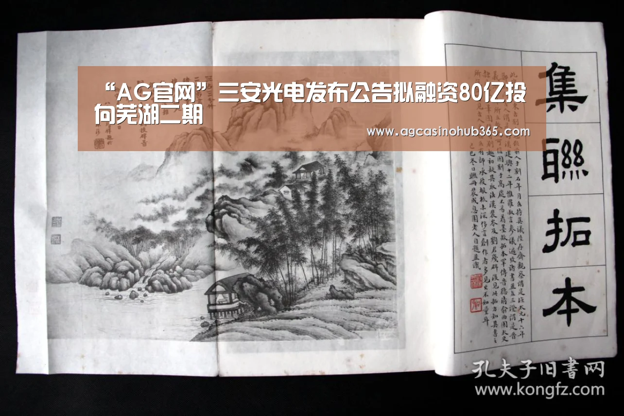 “AG官网”三安光电发布公告拟融资80亿投向芜湖二期(图1) AG百家乐